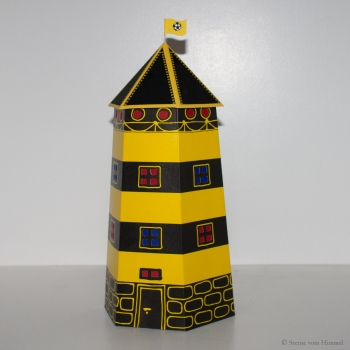 Leuchtturm Ahoi schwarz/gelb