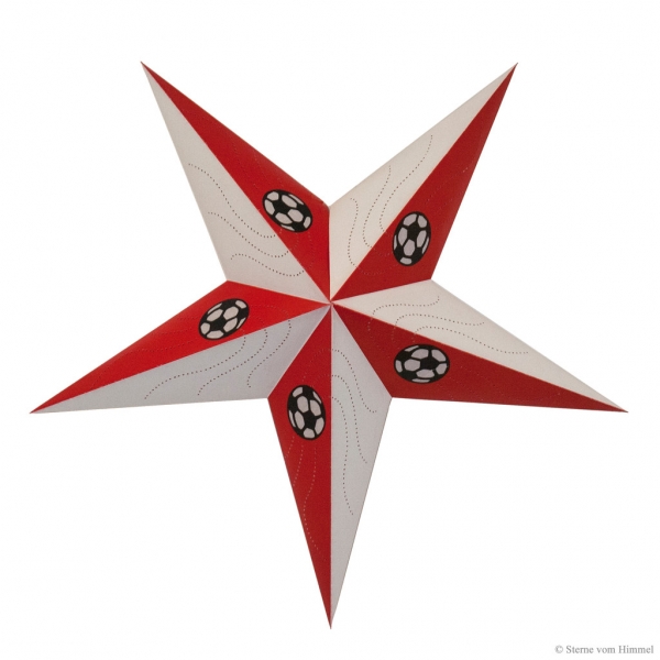 Football Star rot/weiß L